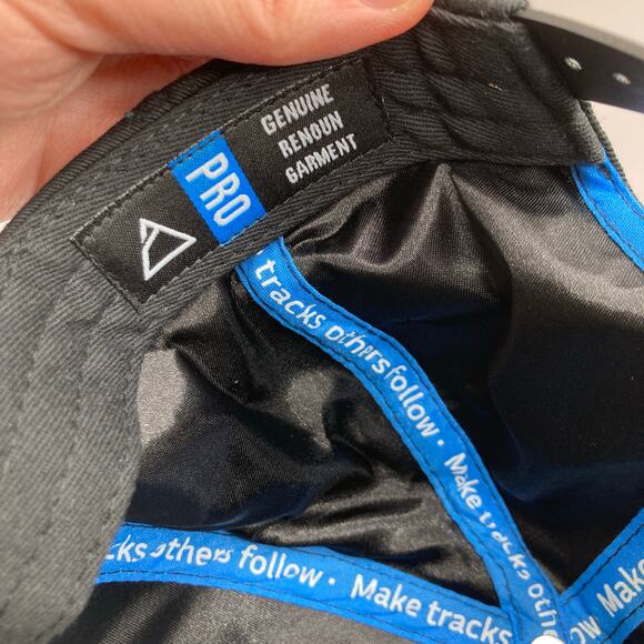 Renoun Pro Black Logo Adjustable Snapback Baseball Hat Ski Outdoors Snowboard - Picture 7 of 8